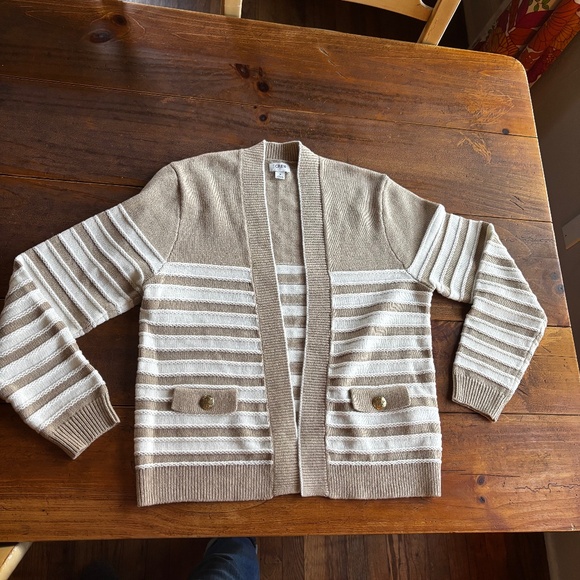 J. Crew Factory striped cardigan - Picture 1 of 3